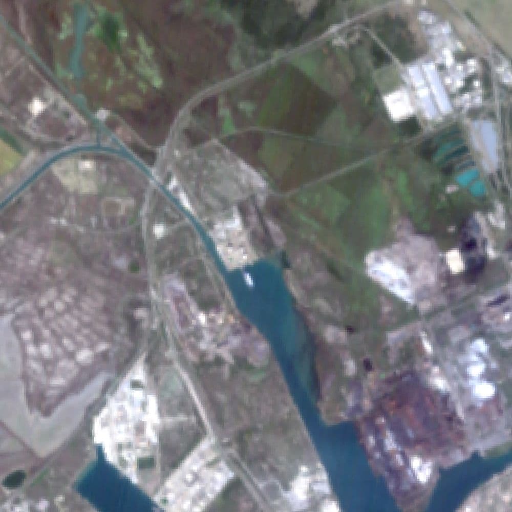 Fos-sur-Mer port, France on 16 October 2025, in true color