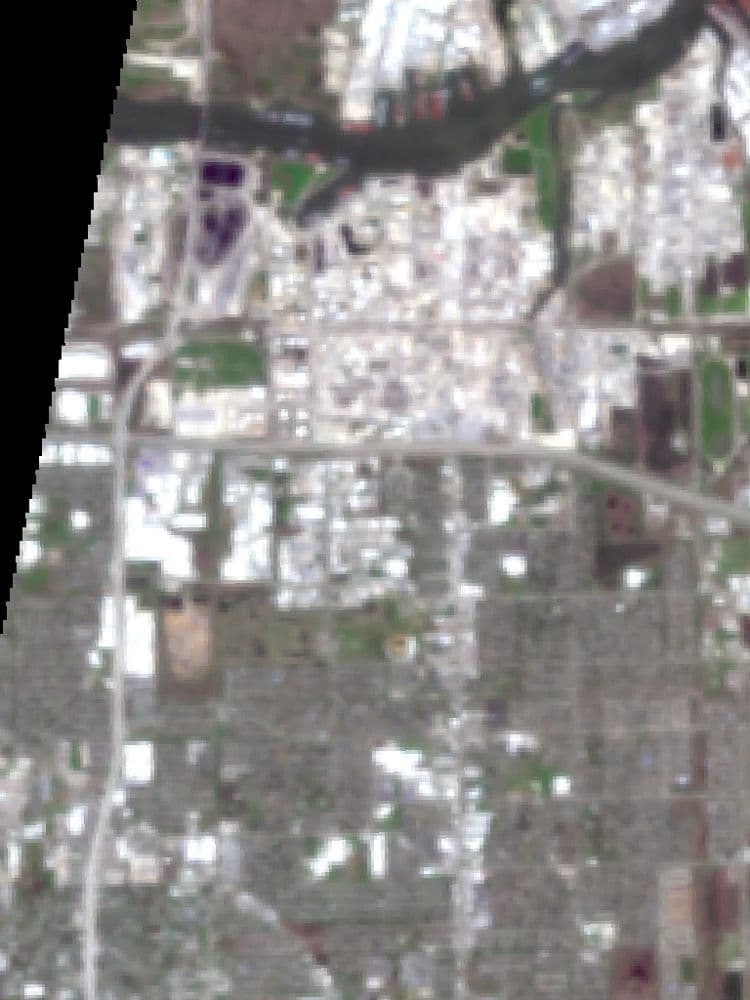 Houston Ship Channel, Texas on 1 March 2025, in true color
