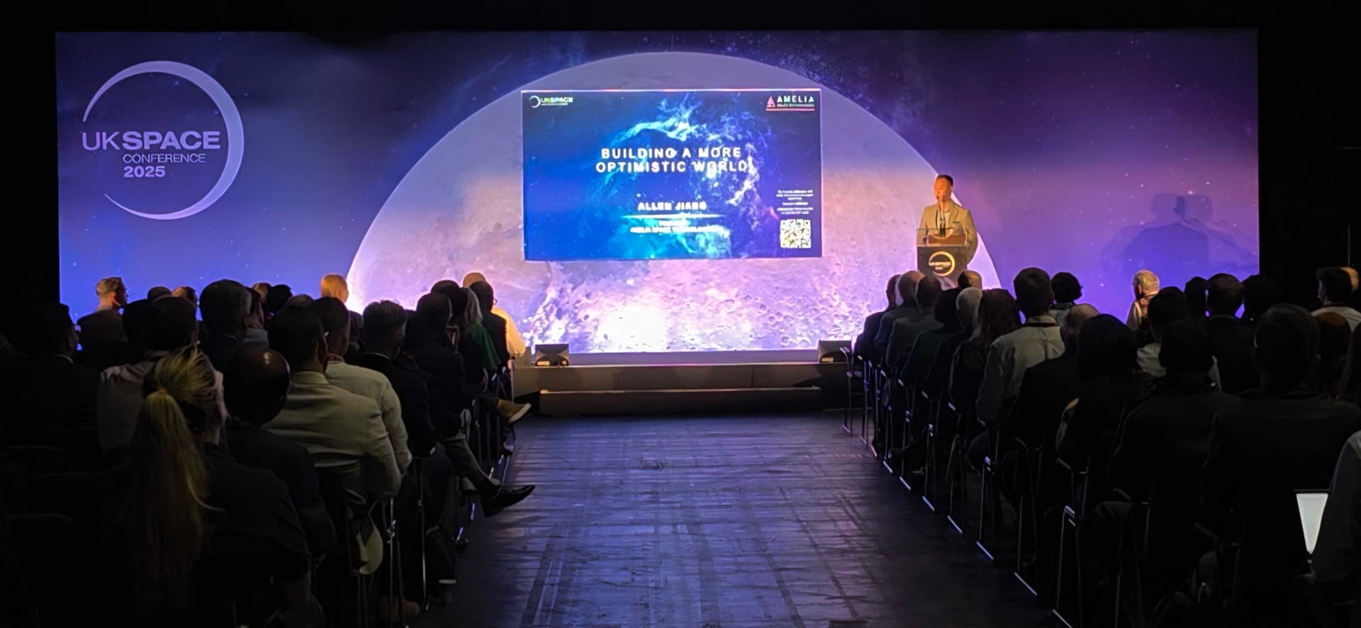 Allen presenting at UK Space Conference 2025